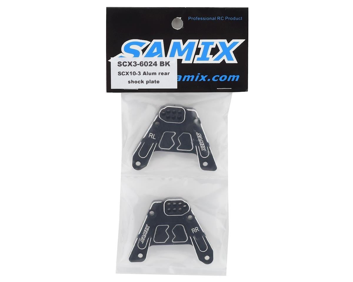 Samix SCX10 III Rear Shock Plate (2) (Black) Samix RC CARS - PARTS