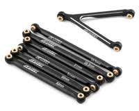 Samix SCX24 Aluminum Link Set (7) (133.7mm) (Black) - Hobbytech Toys