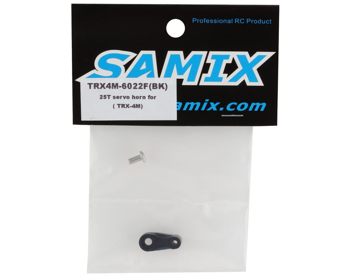 Samix TRX-4M Aluminum Servo Horn (Black) (25T) - Hobbytech Toys