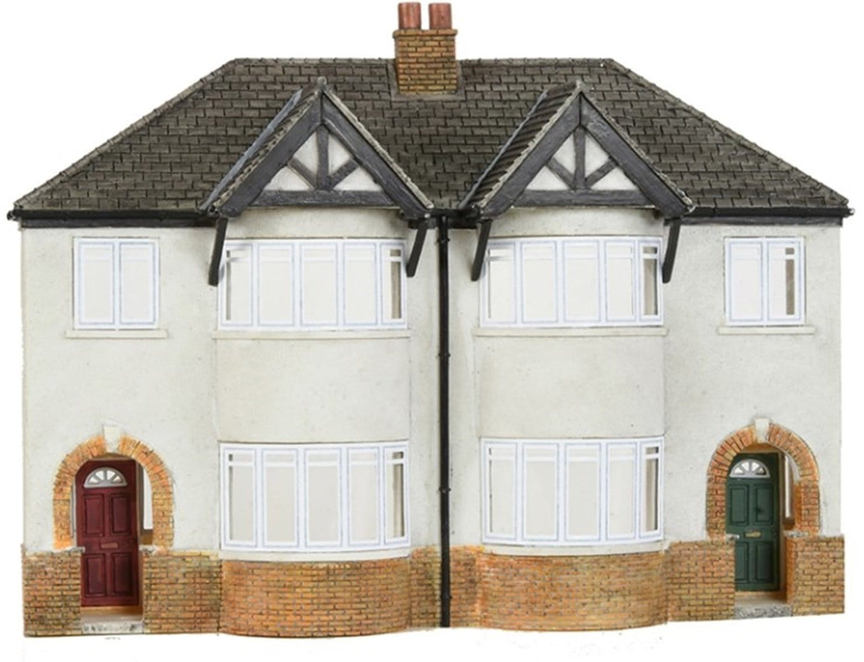 Scenecraft 44-0206 OO Low Relief 1930s Semi Detached Houses Bachmann Scenecraft TRAINS - HO/OO SCALE