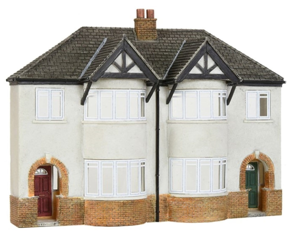 Scenecraft 44-0206 OO Low Relief 1930s Semi Detached Houses Bachmann Scenecraft TRAINS - HO/OO SCALE