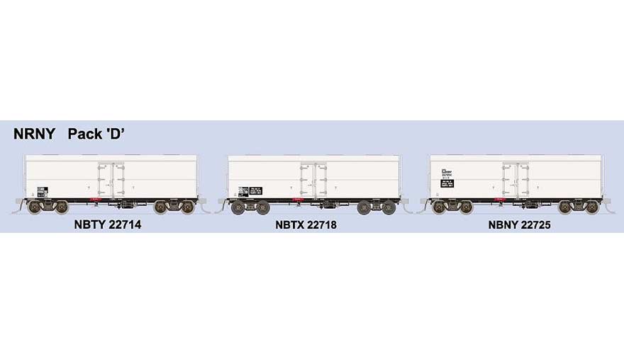 Sds HO Nrny Refrigerator Van Pack D (3) SDS Models TRAINS - HO/OO SCALE