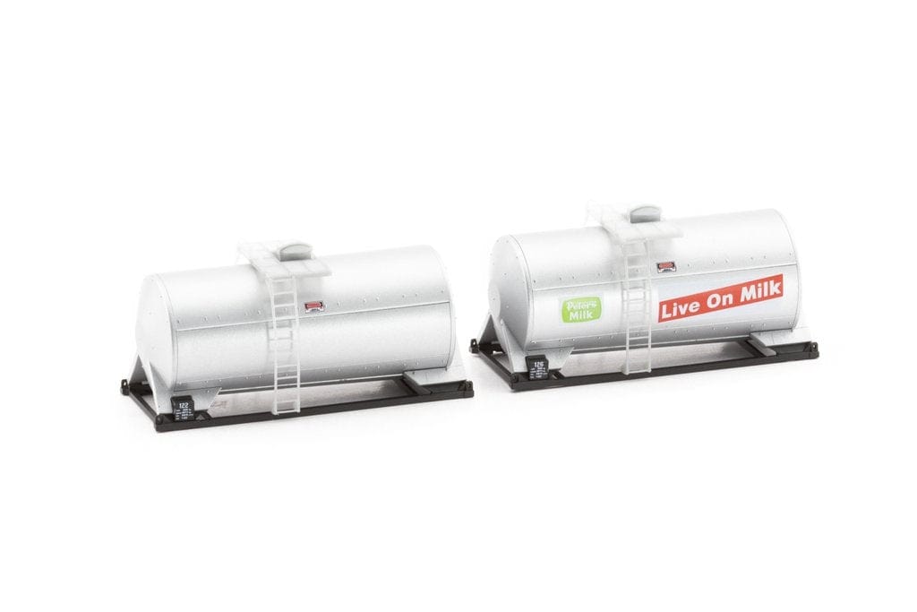 Sds HO Peters Milk Containerised Milk Tank Pack B (2) SDS Models TRAINS - HO/OO SCALE