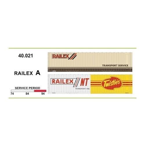 SDS HO Railex A Twisties Containers (2) SDS Models TRAINS - HO/OO SCALE