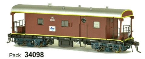 SDS JHG Brake Van UHG 34098 L7 SDS Models TRAINS - HO/OO SCALE