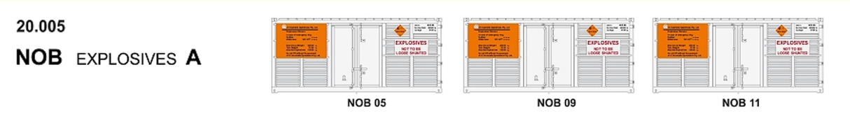 SDS Models 20ft Containers NOB Explosives Pack B - Hobbytech Toys