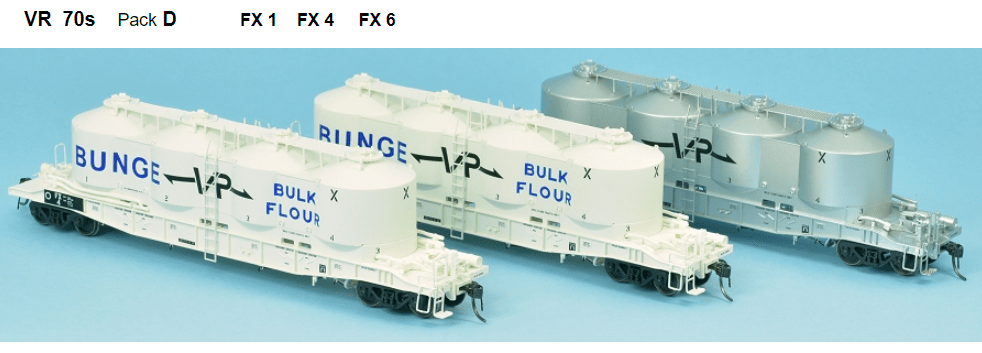 SDS Models FX VR 70S Pack D (3 Pack) SDS Models TRAINS - HO/OO SCALE