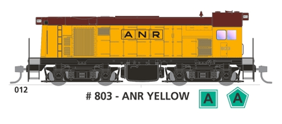 SDS Models HO 800 Class 803 ANR Yellow DC SDS Models TRAINS - HO/OO SCALE