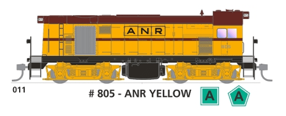 SDS Models HO 800 Class 805 ANY Yellow DC SDS Models TRAINS - HO/OO SCALE