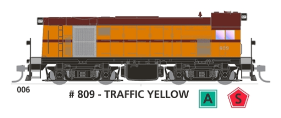 SDS Models HO 800 Class 809 Traffic Yellow DC SDS Models TRAINS - HO/OO SCALE