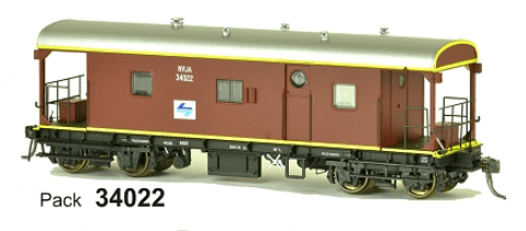 SDS Models JHG Brake Van NVJA 34022 L7 SDS Models TRAINS - HO/OO SCALE