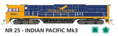 SDS NR25 Indian Pacific Mk3 DC Locomotive SDS Models TRAINS - HO/OO SCALE