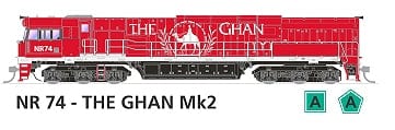 SDS NR74 The Ghan Mk2 DCC Sound SDS Models TRAINS - HO/OO SCALE