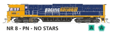 SDS NR8 Pacific National No Stars DC Locomotive SDS Models TRAINS - HO/OO SCALE