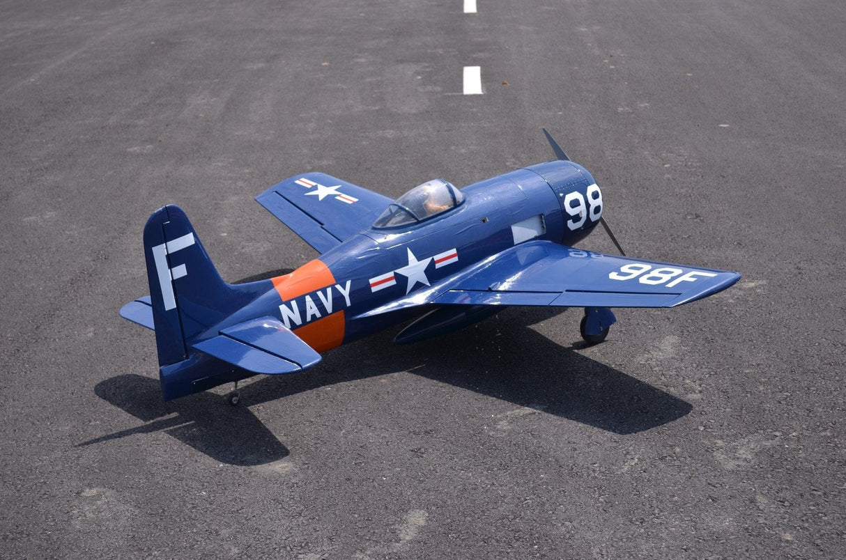 Seagull Models Gumman F8F2 Bearcat RC Plane Navy Blue 33cc ARF Seagull Models RC PLANES