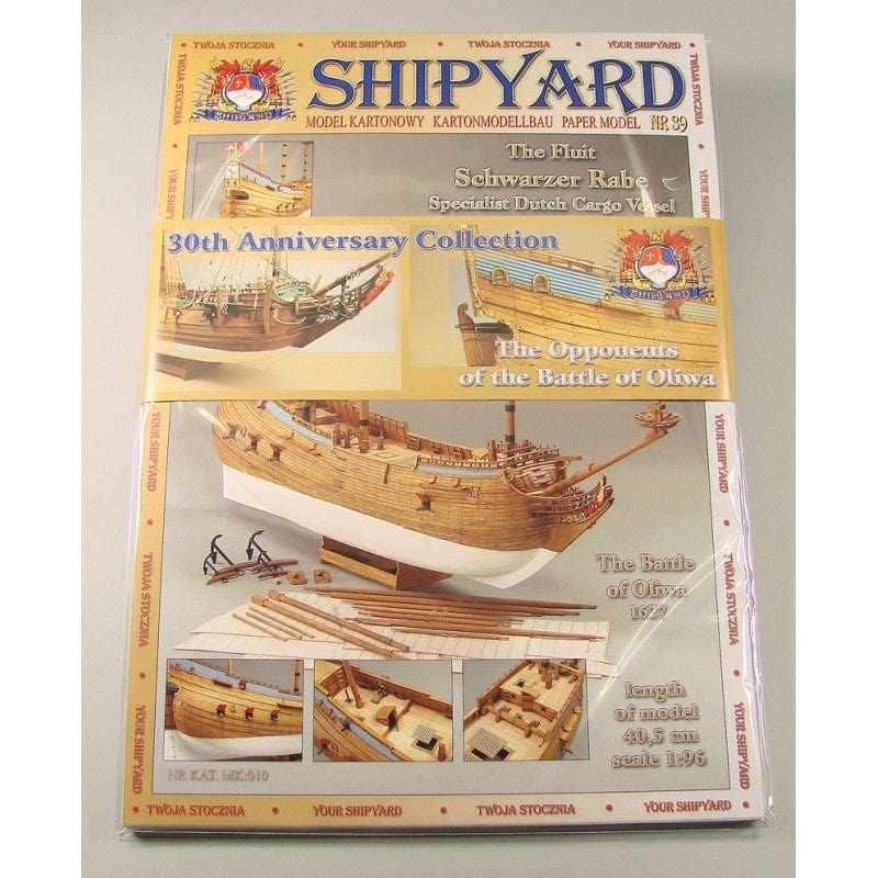 Shipyard Paper Model The Battle Of Oliwa (2 Pack) Papegojan,Fluit Schwarzer Rabe Kit** NULL WOODEN MODELS