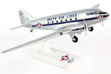 Skymarks 1/80 DC-3 Delta Air Lines W/Gear Diecast Model Skymarks DIE-CAST MODELS