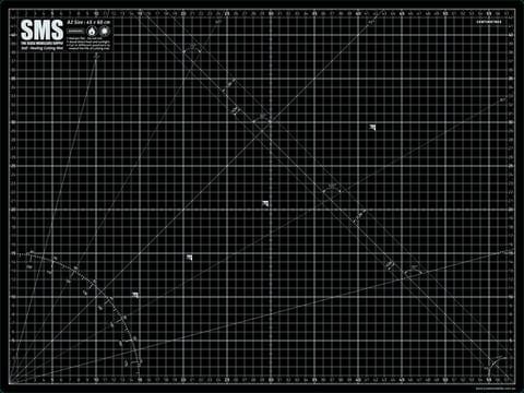 SMS CMAT03 Premium Cutting Mat A2 Black Scale Modellers Supply TOOLS