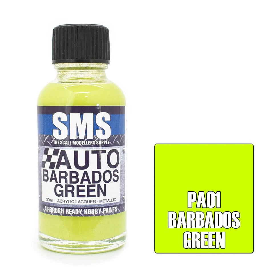 SMS PA01 Auto Colour BARBADOS GREEN 30ml - Hobbytech Toys