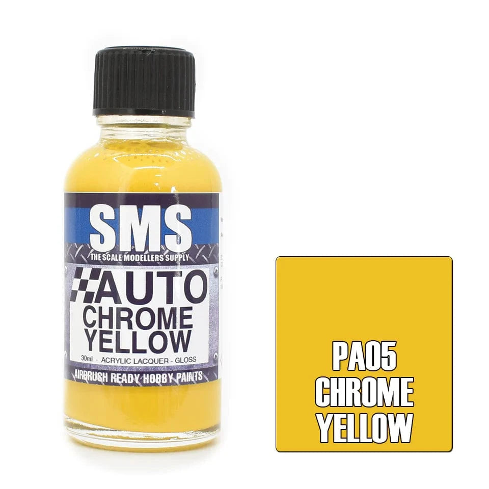 SMS PA05 Auto Colour CHROME YELLOW 30ml - Hobbytech Toys