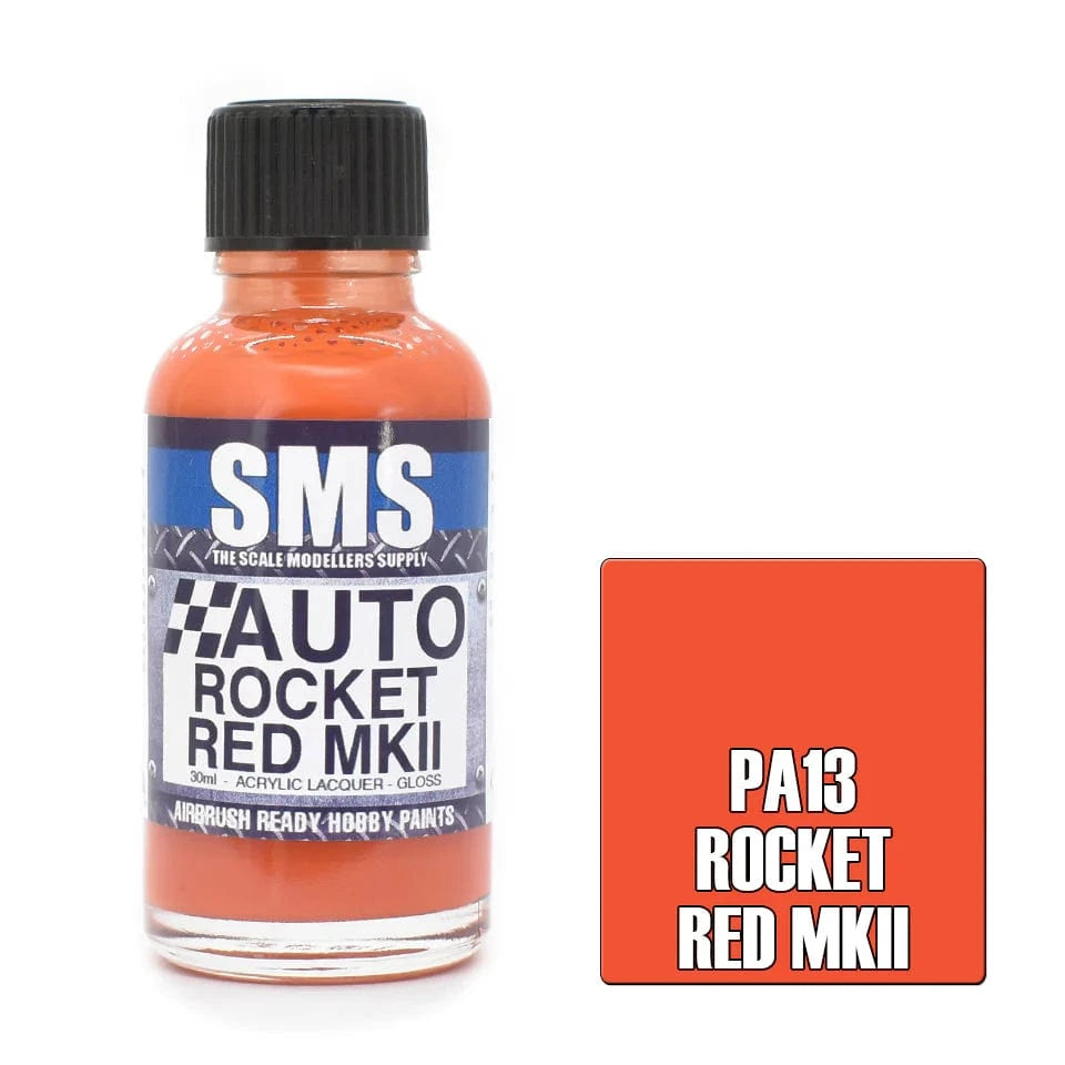 SMS PA13 Auto Colour ROCKET RED MKII 30ml - Hobbytech Toys