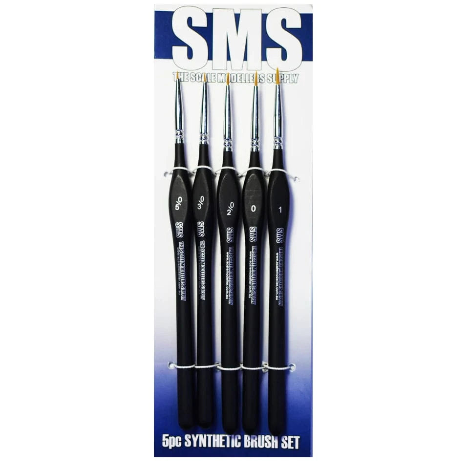 SMS Brush Set (Synthetic) 5pc - Hobbytech Toys