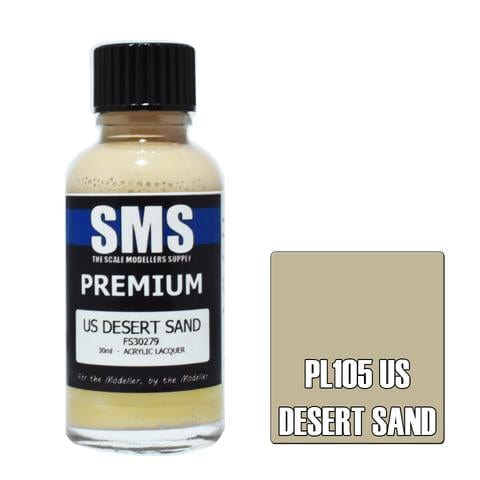 SMS PL105 Premium Acrylic Lacquer Us Desert Sand Fs30279 30ml Scale Modellers Supply PAINT, BRUSHES & SUPPLIES
