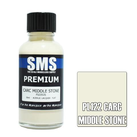 SMS PL122 Premium Acrylic Carc Middle Stone 30ml Scale Modellers Supply PAINT, BRUSHES & SUPPLIES