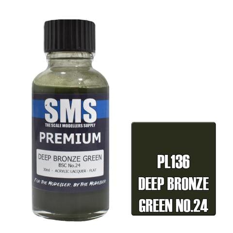 SMS PL136 Premium Acrylic Lacquer Deep Bronze Green 30ml Scale Modellers Supply PAINT, BRUSHES & SUPPLIES