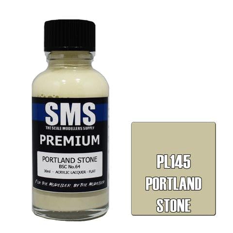 SMS PL145 Premium Acrylic LacquerPortland Stone 30ml Scale Modellers Supply PAINT, BRUSHES & SUPPLIES