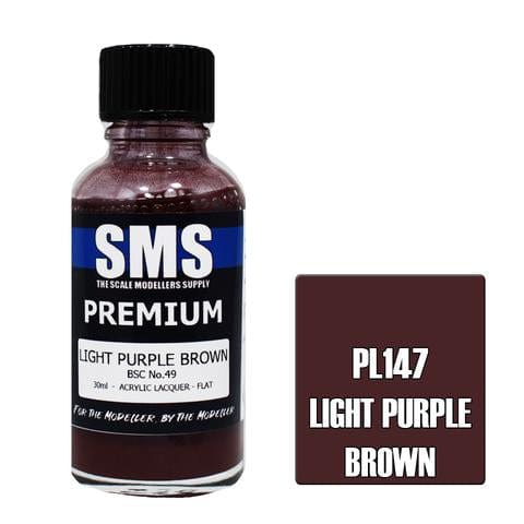 SMS PL147 Premium Acrylic Lacquer Light Purple Brown 30ml Scale Modellers Supply PAINT, BRUSHES & SUPPLIES