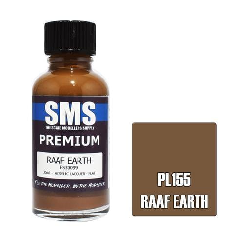SMS PL155 Premium Acrylic Lacquer RAAF Earth 30ml Scale Modellers Supply PAINT, BRUSHES & SUPPLIES