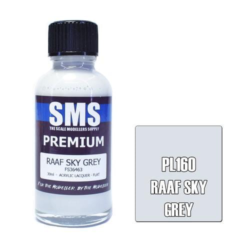 SMS PL160 Premium Acrylic Lacquer RAAF Sky Grey 30ml Scale Modellers Supply PAINT, BRUSHES & SUPPLIES