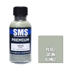SMS PL182 Acrylic Lacquer Grun Rlm62 30ml Scale Modellers Supply PAINT, BRUSHES & SUPPLIES