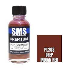 SMS PL203 Premium Acrylic Lacquer Deep Indian Red 30ml Scale Modellers Supply PAINT, BRUSHES & SUPPLIES