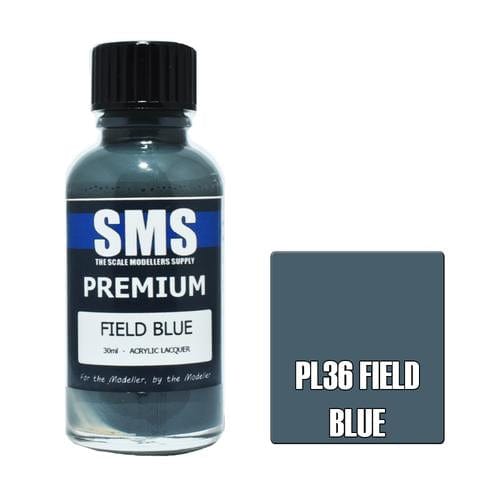 SMS PL36 Premium Acrylic Lacquer Field Blue 30ml Scale Modellers Supply PAINT, BRUSHES & SUPPLIES