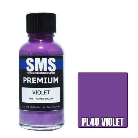 SMS PL40 Premium Acrylic Lacquer Violet 30ml Scale Modellers Supply PAINT, BRUSHES & SUPPLIES