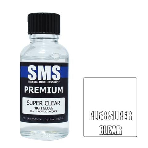 SMS PL58 Premium Acrylic Lacquer Super Clear 30ml Scale Modellers Supply PAINT, BRUSHES & SUPPLIES
