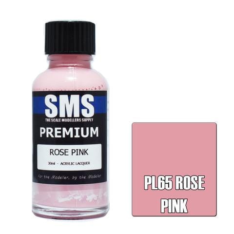 SMS PL65 Premium Acrylic Lacquer Rose Pink 30ml Scale Modellers Supply PAINT, BRUSHES & SUPPLIES