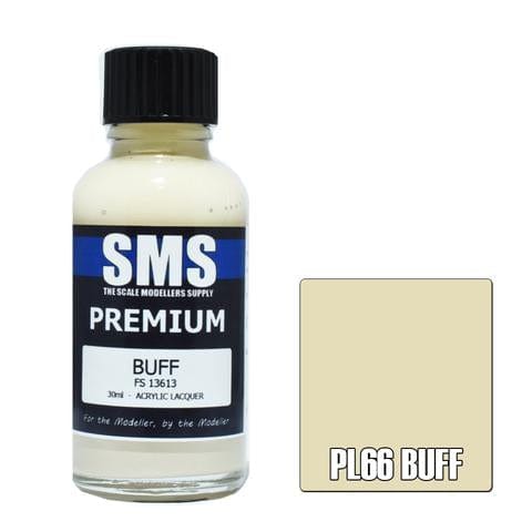 SMS PL66 Premium Acrylic Lacquer Buff Fs13613 30ml Scale Modellers Supply PAINT, BRUSHES & SUPPLIES