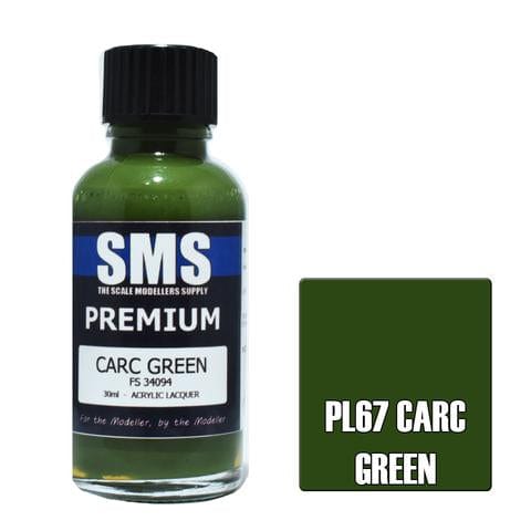 SMS PL67 Premium Acrylic Lacquer Carc Green Fs34094 30ml Scale Modellers Supply PAINT, BRUSHES & SUPPLIES