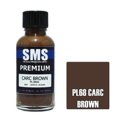 SMS PL68 Premium Acrylic Lacquer Carc Brown Fs30051 30ml Scale Modellers Supply PAINT, BRUSHES & SUPPLIES
