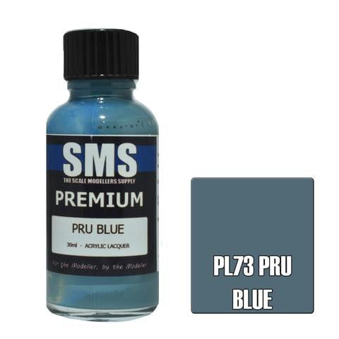 SMS PL73 Premium Acrylic Lacquer Pru Blue 30ml Scale Modellers Supply PAINT, BRUSHES & SUPPLIES