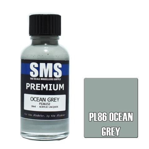 SMS PL86 Premium Acrylic Lacquer Ocean Grey Fs36152 30ml Scale Modellers Supply PAINT, BRUSHES & SUPPLIES