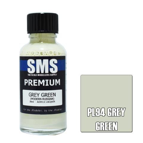 SMS PL94 Premium Acrylic Lacquer Grey Green 30ml Scale Modellers Supply PAINT, BRUSHES & SUPPLIES