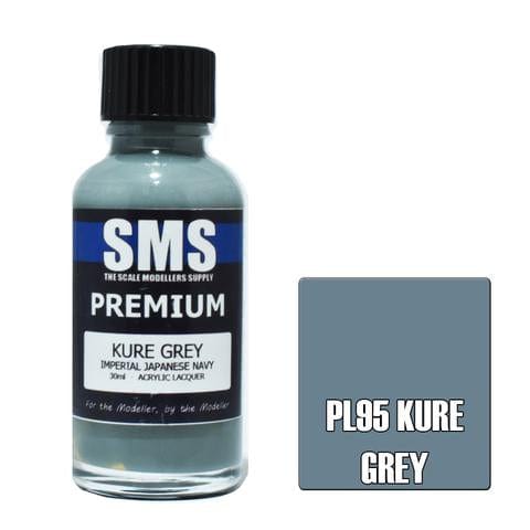 SMS PL95 Premium Acrylic Lacquer Kure Grey 30ml Scale Modellers Supply PAINT, BRUSHES & SUPPLIES