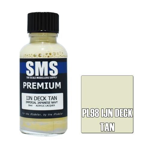 SMS PL98 Premium Acrylic Lacquer Ijn Deck Tan 30ml Scale Modellers Supply PAINT, BRUSHES & SUPPLIES