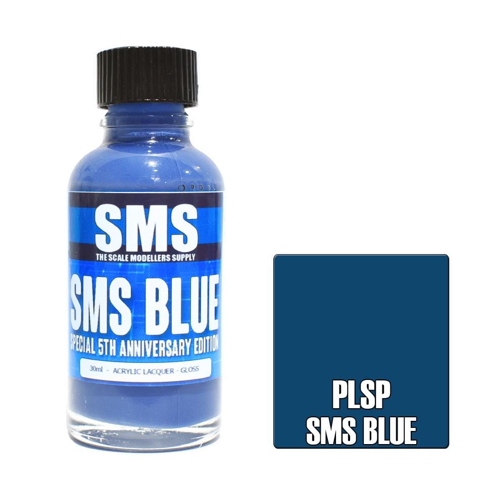 SMS PLSP Premium Acrylic Lacquer SMS Blue 5th Anniversary 30ml Scale Modellers Supply PAINT, BRUSHES & SUPPLIES