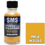 SMS PMT14 Metallic Acrylic Lacquer Inca Gold 30ml Scale Modellers Supply PAINT, BRUSHES & SUPPLIES
