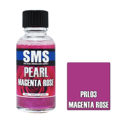 SMS PRL03 Premium Acrylic Lacquer Pearl Magenta Rose 30ml Scale Modellers Supply PAINT, BRUSHES & SUPPLIES
